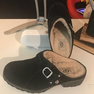Black Ugg mules/clogs size 6.